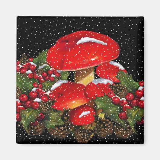 Weihnachtsmeisterzimmer, Stuhlhocker, Schnee, Holl Magnet (Vorne)