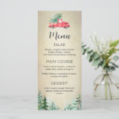 Weihnachtsmenü, druckbare Weihnachtskarte Menükarte (Stehend Vorderseite)