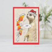 Weihnachtsmenü Einladung (Stehend Vorderseite)