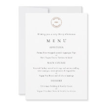 Weihnachtsmenü für Business-Logos