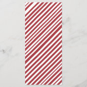 Weihnachtsmenü im Winter Menükarte (Rückseite)