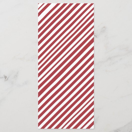 Weihnachtsmenü im Winter Menükarte (Rückseite)