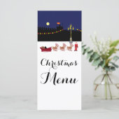 Weihnachtsmenü in Madrid Menükarte (Stehend Vorderseite)