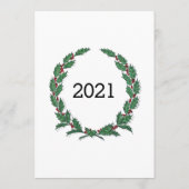 Weihnachtsmenü Menükarte (Rückseite)