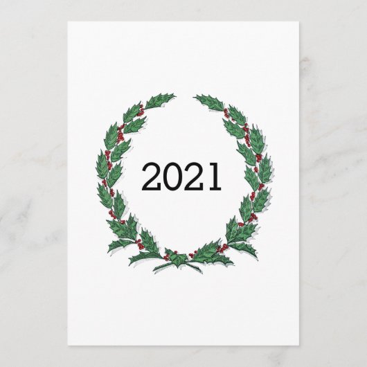 Weihnachtsmenü Menükarte (Rückseite)