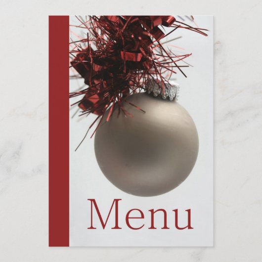 Weihnachtsmenü Menükarte (Vorderseite)