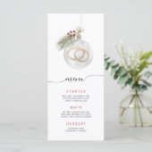 Weihnachtsmenü Menükarte (Stehend Vorderseite)