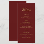 Weihnachtsmenü Menükarte (Vorne/Hinten)