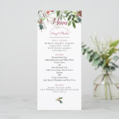 Weihnachtsmenü Menükarte (Stehend Vorderseite)