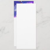 Weihnachtsmenü mit Happy Gnomes gibt Geschenke Menükarte (Vorne/Hinten)