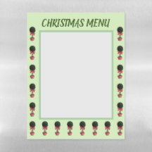 Weihnachtsmenü, trockenes Erase Magnetic Sheet