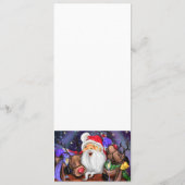 Weihnachtsmenü und Reindeers Funny Christmas Menu Menükarte (Rückseite)