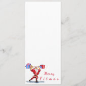 Weihnachtsmenü Weihnachtsmann mit Geschenken - Fun Menükarte (Vorderseite)