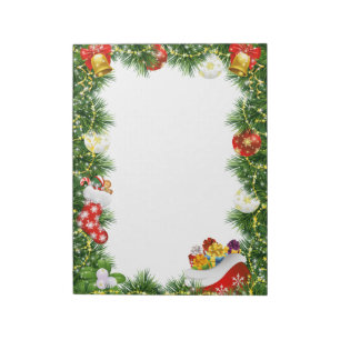 Weihnachtsmerkmal Notizblock