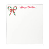 Weihnachtsmerkmal Notizblock (Vorderseite)