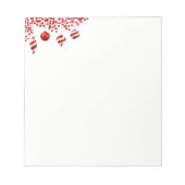 Weihnachtsmerkmal Notizblock (Vorderseite)