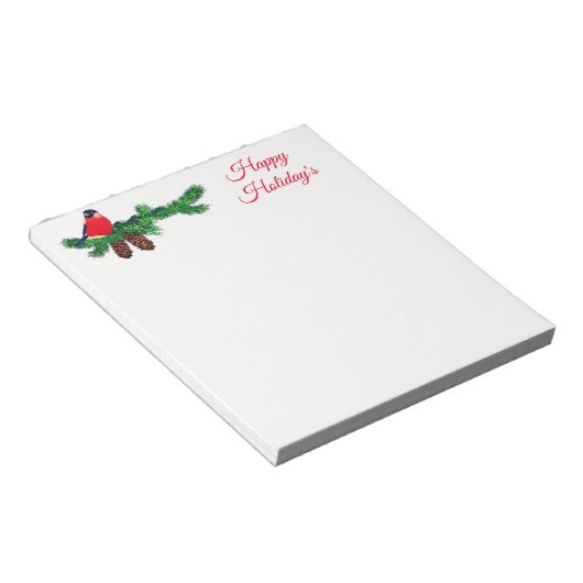 Weihnachtsmerkmal Notizblock (angewinkelt)