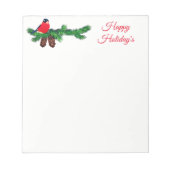 Weihnachtsmerkmal Notizblock (Vorderseite)