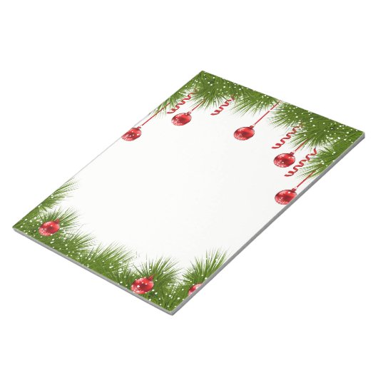 Weihnachtsmerkmal Notizblock (angewinkelt)
