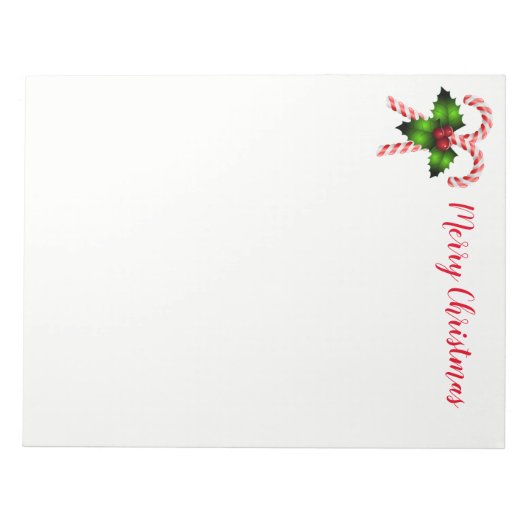 Weihnachtsmerkmal Notizblock (Vorderseite)