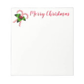 Weihnachtsmerkmal Notizblock (Vorderseite)