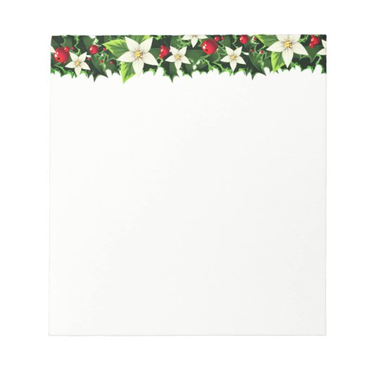 Weihnachtsmerkmal Notizblock (Vorderseite)