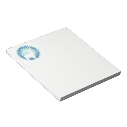 Weihnachtsmerkmal Notizblock (angewinkelt)