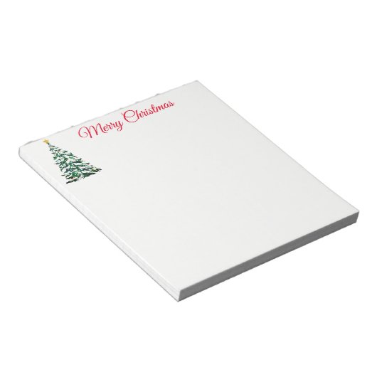 Weihnachtsmerkmal Notizblock (angewinkelt)