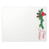 Weihnachtsmerkmal Notizblock (Vorderseite)