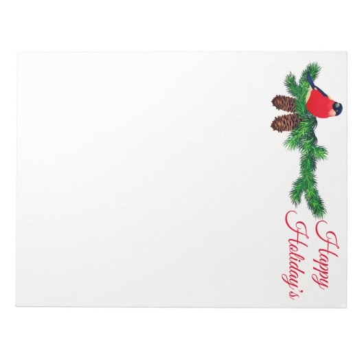 Weihnachtsmerkmal Notizblock (Vorderseite)