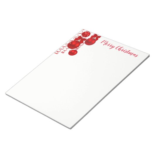Weihnachtsmerkmal Notizblock (angewinkelt)