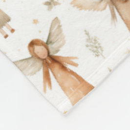 Weihnachtsmesse Cosy Blanket Gold Neutrale Fleecedecke