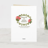 Weihnachtsmesse Feiertagskarte (Rückseite)