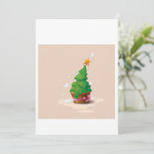 Weihnachtsmesse Feiertagskarte (Stehend Vorderseite)