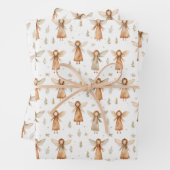 Weihnachtsmesse Geschenkwrap in neutralen Farben Geschenkpapier Set (Beispiel)