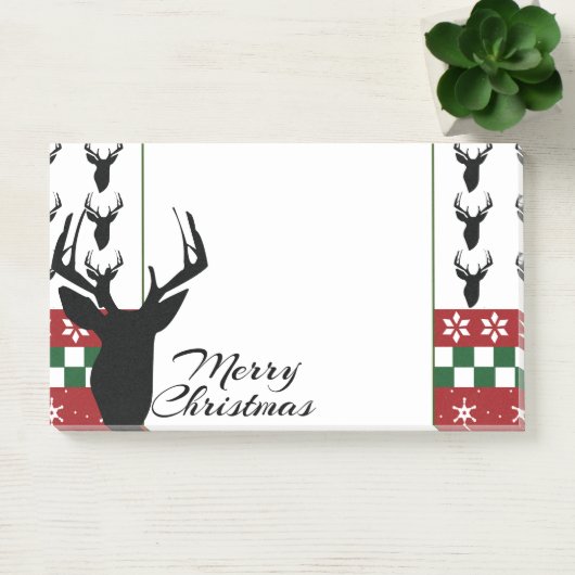 Weihnachtsmesse Isle Deer Custom Personalisiert Post-it Klebezettel (Büro)