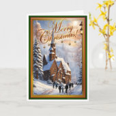 Weihnachtsmesse Karte (Gelbe Blume)