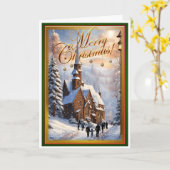 Weihnachtsmesse Karte (Gelbe Blume)