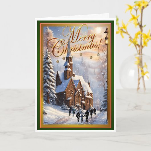 Weihnachtsmesse Karte (Gelbe Blume)