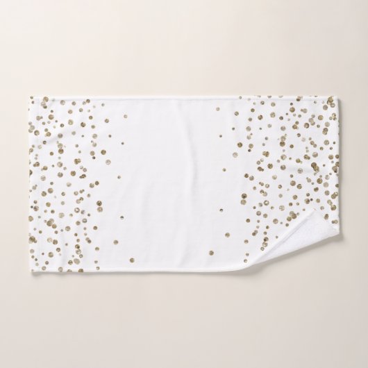 Weihnachtsmetall Gold und Weiß Badhandtuch Set (Handtuch)