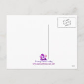 Weihnachtsmetallbaum Feiertagspostkarte (Rückseite)