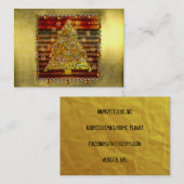 Weihnachtsmetallbaum Visitenkarte (Vorne/Hinten)