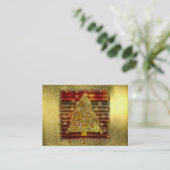 Weihnachtsmetallbaum Visitenkarte (Stehend Vorderseite)