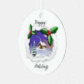 Weihnachtsmetallschmuck Ornament Aus Metall (Vorderseite links)