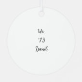 Weihnachtsmetallschmuck Ornament Aus Metall (Rückseite)