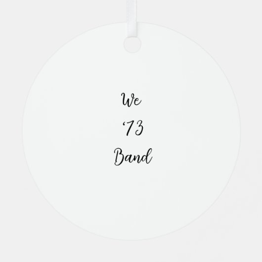 Weihnachtsmetallschmuck Ornament Aus Metall (Rückseite)