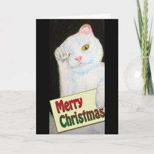 WeihnachtsMiezekatze Feiertagskarte