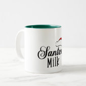 Weihnachtsmilch-Lieblings-Weihnachts-Tasse Zweifarbige Tasse (Vorderseite Links)