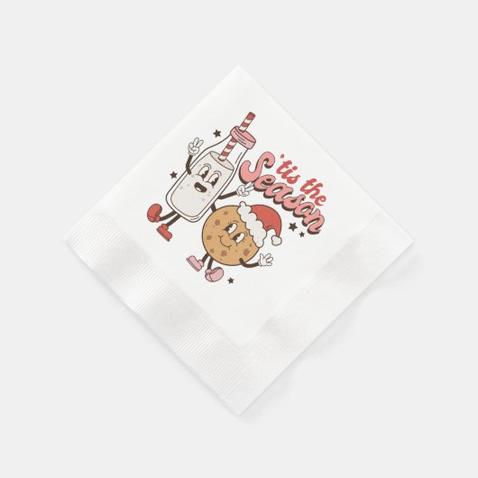 Weihnachtsmilch Serviette (Ecke)