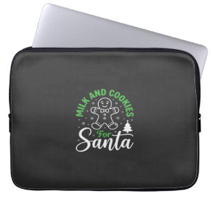Weihnachtsmilch und Kekse für den Weihnachtsmann Laptopschutzhülle